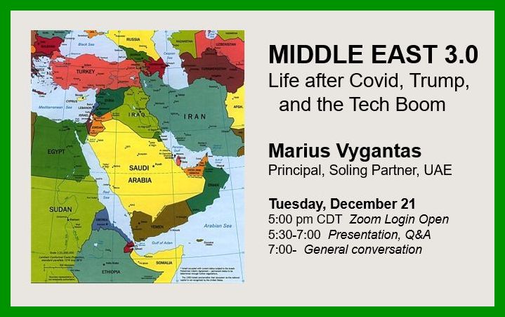 MIDDLE EAST 3.0: Life after Covid,
                              Trump, and the Tech Boom